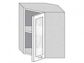 1.60.3у Шкаф настенный (h=720) угловой на 600мм со стекл. дверцей в Верхней Салде - verhnyaya-salda.магазин96.com | фото