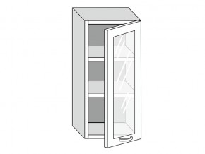 19.40.3 Шкаф настенный (h=913) на 400мм с 1-ой стекл. дверцей в Верхней Салде - verhnyaya-salda.магазин96.com | фото