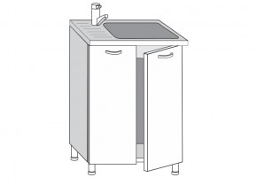 2.60.2мн Шкаф-стол на 600мм под накладную мойку с 2-мя дверцами в Верхней Салде - verhnyaya-salda.магазин96.com | фото