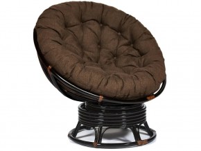 Кресло-качалка Papasan w 23/01 B с подушкой Antique brown, ткань Коричневый в Верхней Салде - verhnyaya-salda.магазин96.com | фото