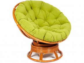 Кресло-качалка Papasan w 23/01 B с подушкой Cognac, флок Олива в Верхней Салде - verhnyaya-salda.магазин96.com | фото