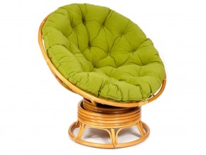 Кресло-качалка Papasan w 23/01 B с подушкой Honey, флок Олива в Верхней Салде - verhnyaya-salda.магазин96.com | фото