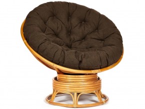 Кресло-качалка Papasan w 23/01 B с подушкой Honey, ткань Коричневый в Верхней Салде - verhnyaya-salda.магазин96.com | фото