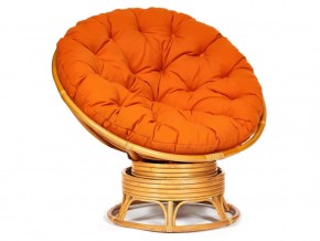 Кресло-качалка Papasan w 23/01 B с подушкой Honey, ткань Оранжевый в Верхней Салде - verhnyaya-salda.магазин96.com | фото