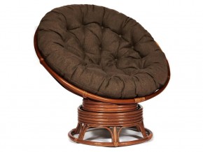 Кресло-качалка Papasan w 23/01 B с подушкой Pecan, ткань Коричневый в Верхней Салде - verhnyaya-salda.магазин96.com | фото