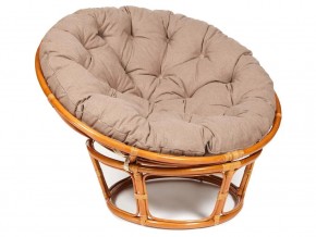 Кресло Papasan 23/01 W с подушкой Cognac, экошерсть Коричневый в Верхней Салде - verhnyaya-salda.магазин96.com | фото