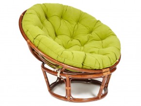 Кресло Papasan 23/01 W с подушкой Pecan, флок Олива в Верхней Салде - verhnyaya-salda.магазин96.com | фото