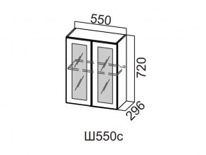 Ш550с/720 Шкаф навесной 550/720 (со стеклом) в Верхней Салде - verhnyaya-salda.магазин96.com | фото