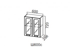 Ш600с/720 Шкаф навесной 600/720 (со стеклом) в Верхней Салде - verhnyaya-salda.магазин96.com | фото